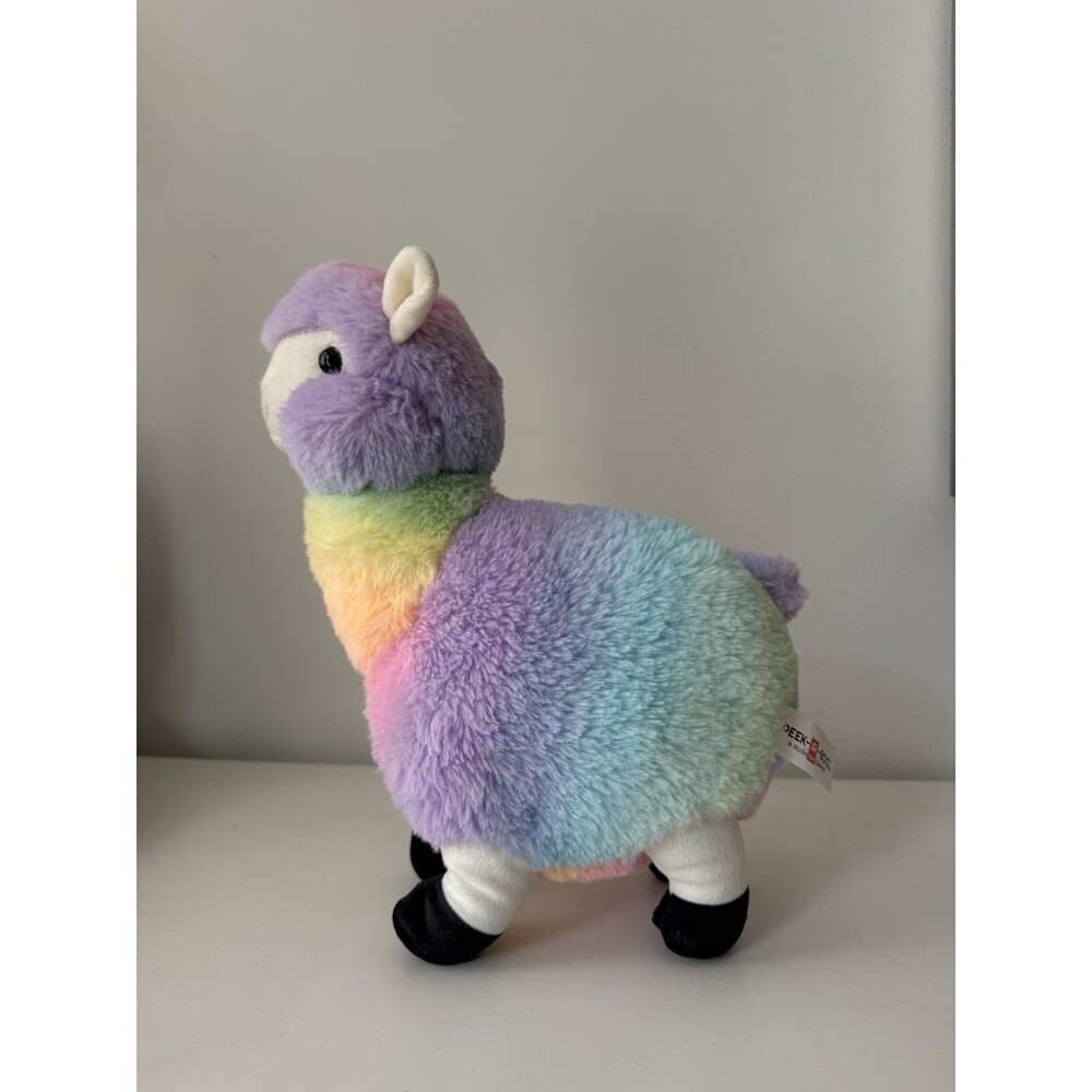 Peek-A-Boo Toys Llama Alpaca Rainbow Stuffed Animal Plush 12” - excellent cond. - Picture 5 of 5